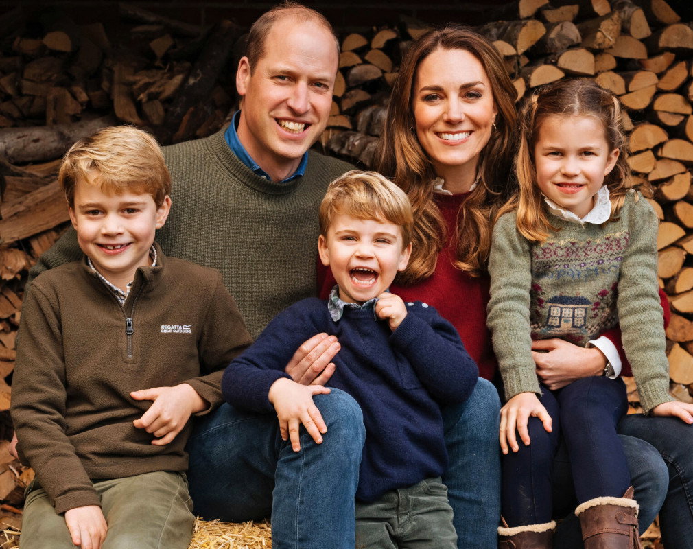 Księżna Kate, książę William, George, Charlotte, Louis