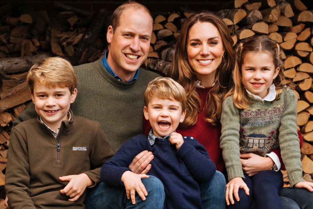 Księżna Kate, książę William, George, Charlotte, Louis