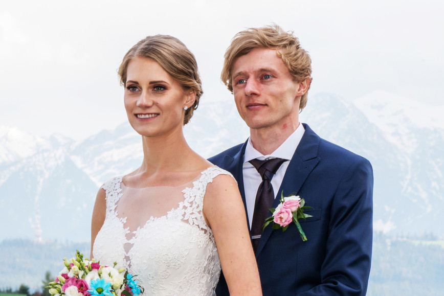 Dawid Kubacki, Martą Majcher, ślub Dawida Kubackiego
