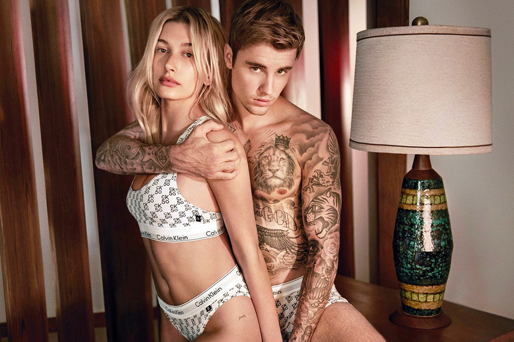 Hailey Bieber, Justin Bieber, kampania Calvin Klein