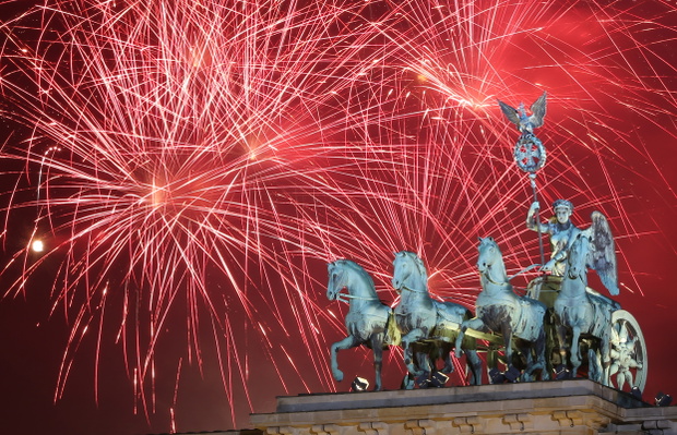 Berlin Celebrates New Year's Eve 2014