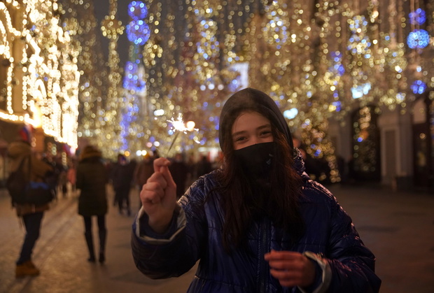 New Year's Day celebrations in Moscow
