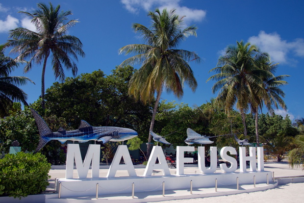 Sign Maafushi Maldives