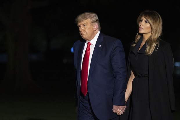 President Trump Returns To Washington After Final Debate