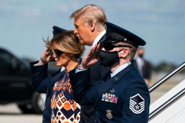 Pa?stwo Trumpowie dolecieli na Floryd?