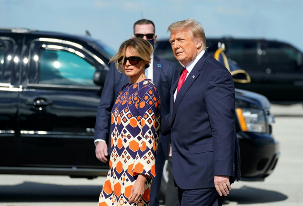 Pa?stwo Trumpowie dolecieli na Floryd?