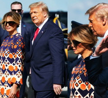 Donald Trump, Melania Trump na Florydzie, 20.01.2021 rok