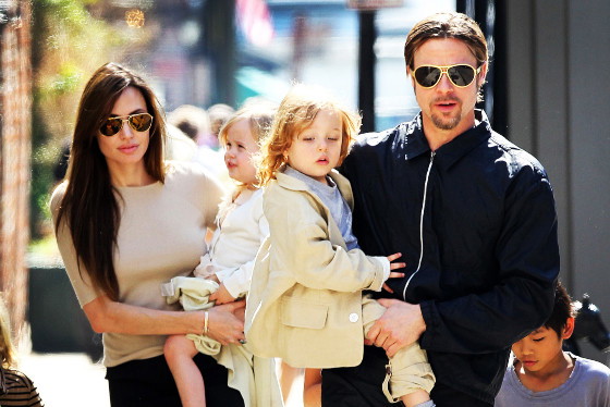 Angelina Jolie, Brad Pitt, Knox Jolie-Pitt, Vivienne Jolie-Pitt