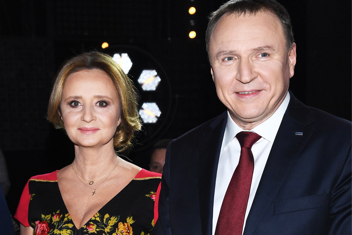 Jacek Kurski, Joanna Kurska, Joanna Klimek, Warszawa, 12.12.2018, Konferencja Sylwester Marzeń z Dwójką