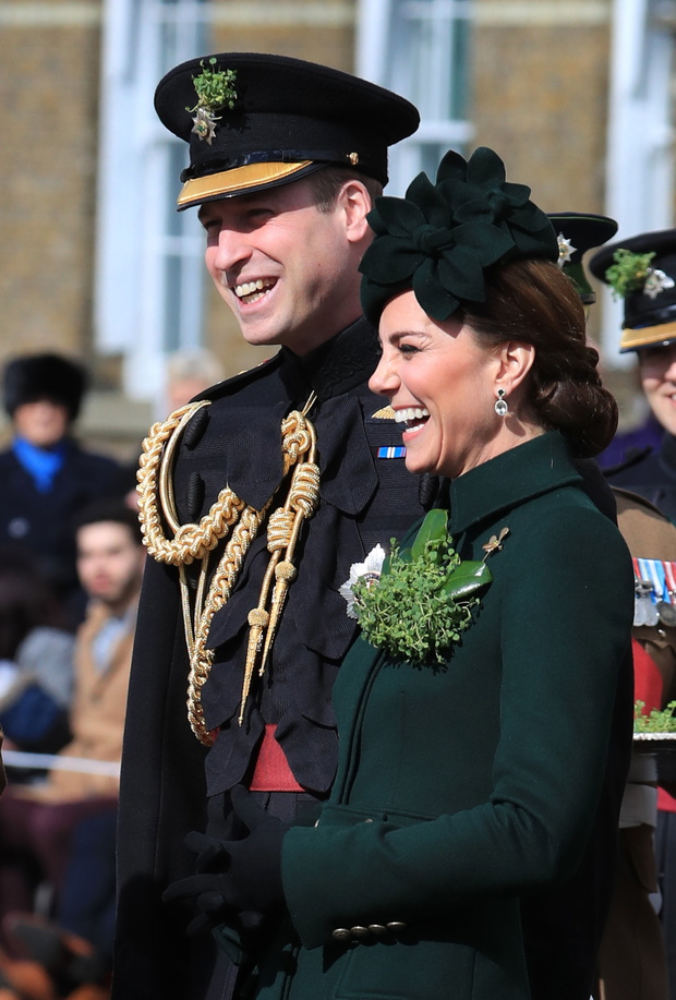 The Duke And Duchess Of Cambridge Attend The Irish Guards St Patrick's Day Parade
