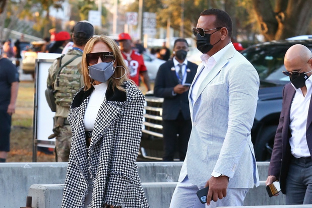 Jennifer Lopez i Alex Rodriguez na Super Bowl