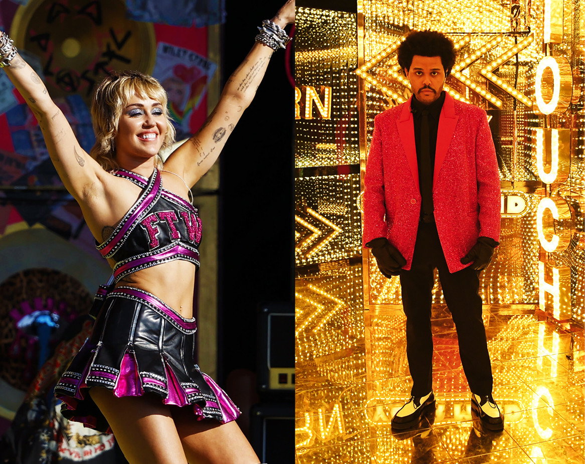 Super Bowl 2021 The Weeknd Miley Cyrus