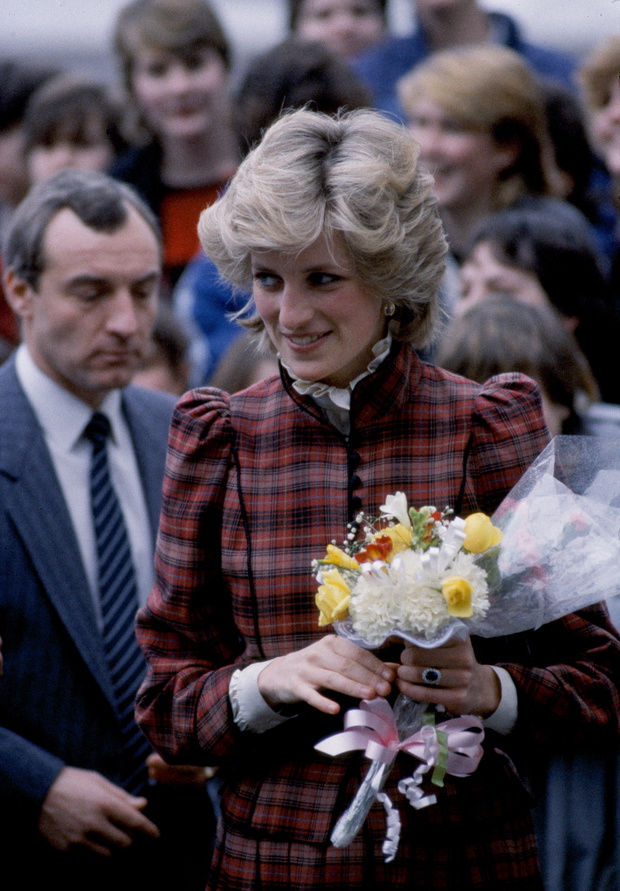 Princess Diana Visits Bridgend In Wales