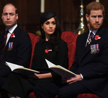 Księżna Meghan, książę Harry, książę William