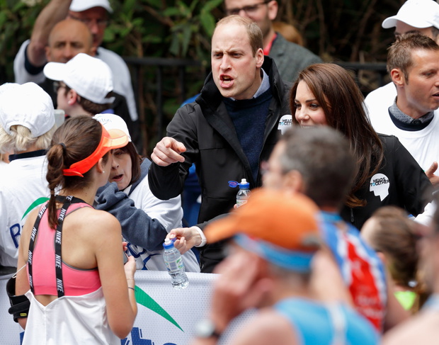 The Duke &amp; Duchess Of Cambridge And Prince Harry Attend The Virgin Money London Marathon