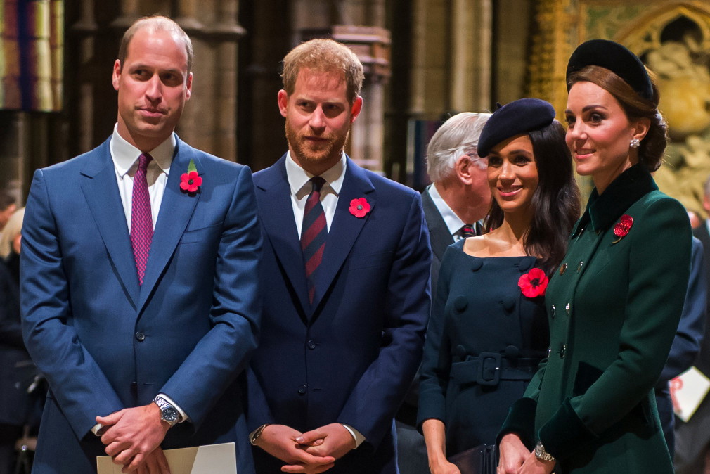 GettyImages-1060279056, Książę William, książę Harry, księżna Meghan, księżna Kate