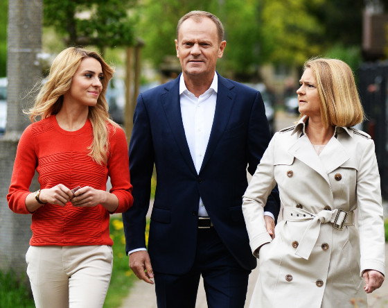 EN_01173338_0005, Kasia Tusk, Donald Tusk, Małgorzata Tusk, 2015 rok