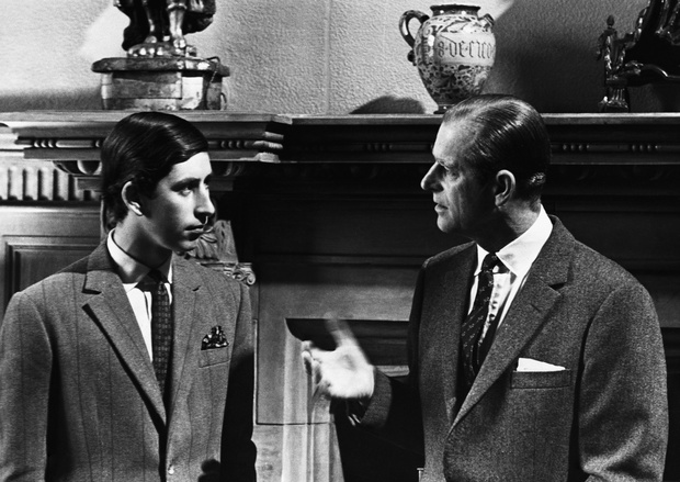 Prince Charles and Prince Phillip