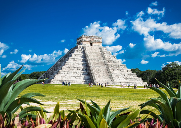 Chichen Itza, one of the most visited archaeological sites, Mexi