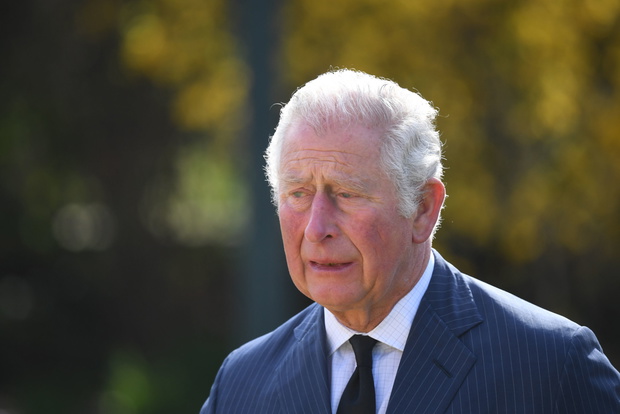 The Prince Of Wales And The Duchess Of Cornwall View Tributes Left By Members Of The Public Following The Death Of The Duke Of Edinburgh