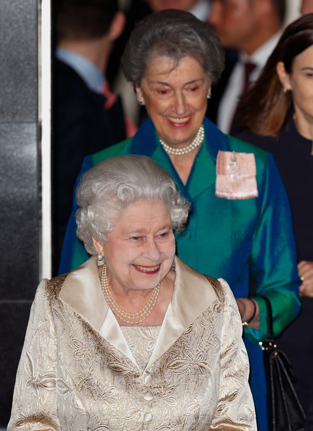 Queen Elizabeth II Attends Gold Service Scholarship Awards Ceremony At Claridge's