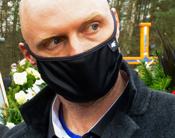 Krzysztof Igor Krawczyk, syn Krzysztofa Krawczyka na pogrzebie ojca, 10.04.2021 rok