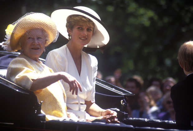 Queen Elizabeth The Queen Mother,Diana, Princess of Wales,Trooping the Colour