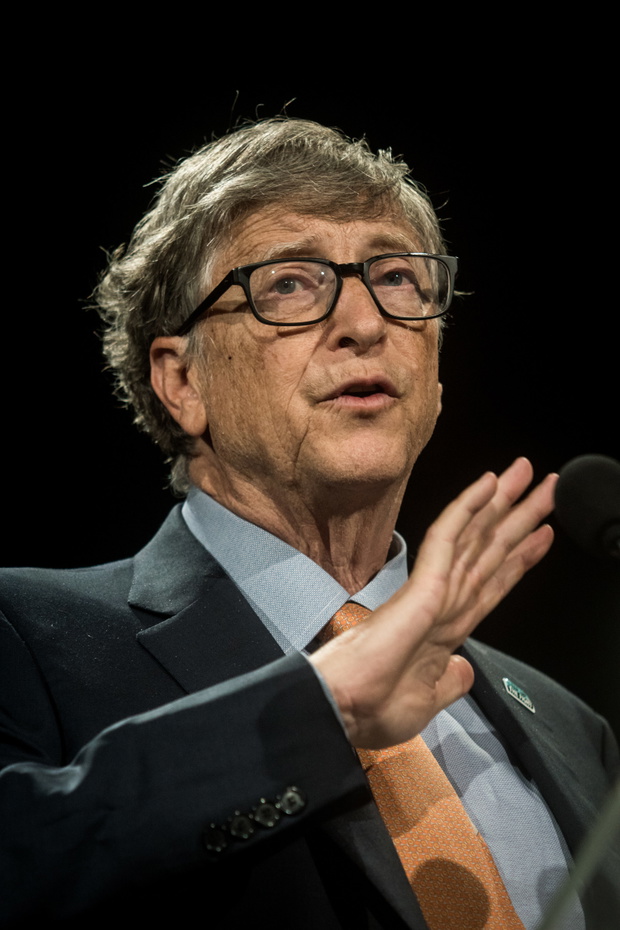 Bill Gates Delivers A Speech At The Fundraising Day At The Sixth World Fund Conference In Lyon