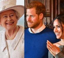 Elżbieta II, Harry, Meghan