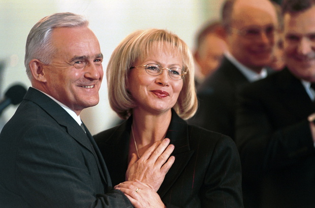 Leszek Miller z zona Aleksandra