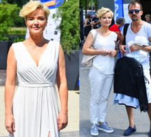 Konrad Wojterkowski, Monika Richardson, pokaz charytatywny Gwiazdy Dzieciom, Warszawa, 27.06.2021 rok