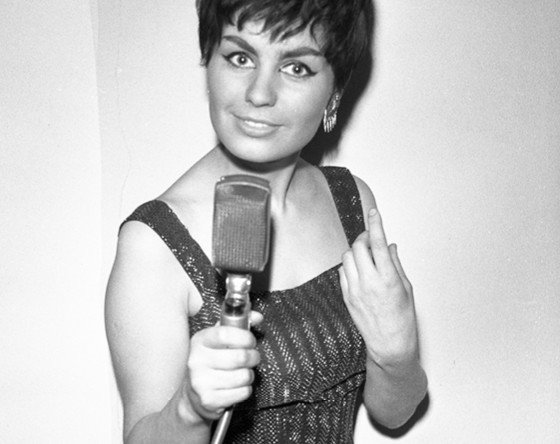 Piosenkarka i aktorka Krystyna Konarska, Polska 1963 rok