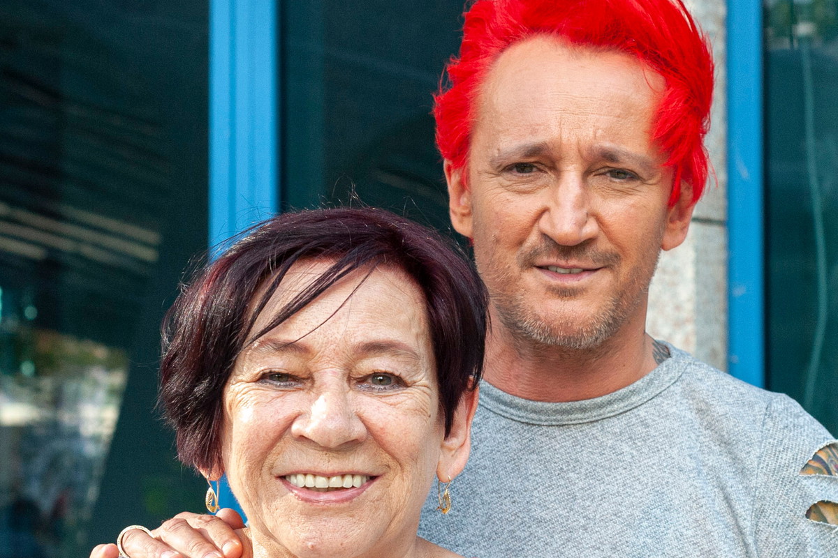 Grażyna Wiśniewska, Michał Wiśniewski z mamą