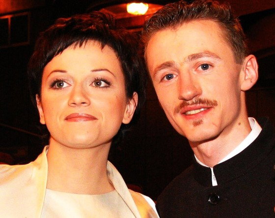 Adam Małysz z żoną, Izabela Małysz, 2004 rok