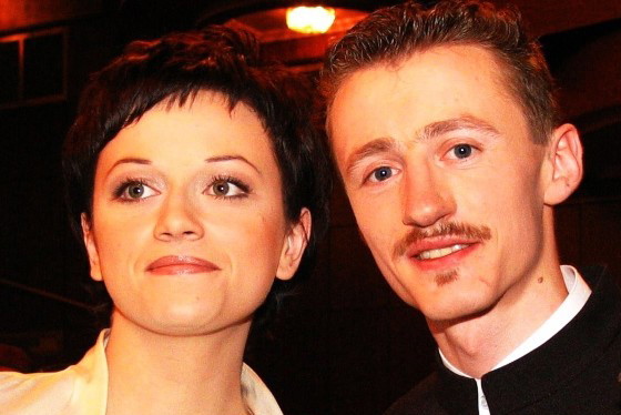 Adam Małysz z żoną, Izabela Małysz, 2004 rok
