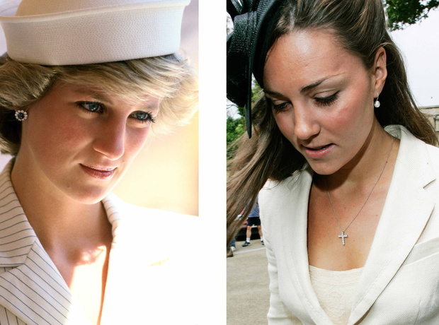 (FILE PHOTO) Kate Middleton And Diana Princess Of Wales