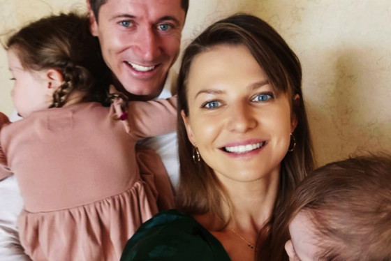 Anna Lewandowska, Robert Lewandowski, Laura Lewandowska, Klara Lewandowska