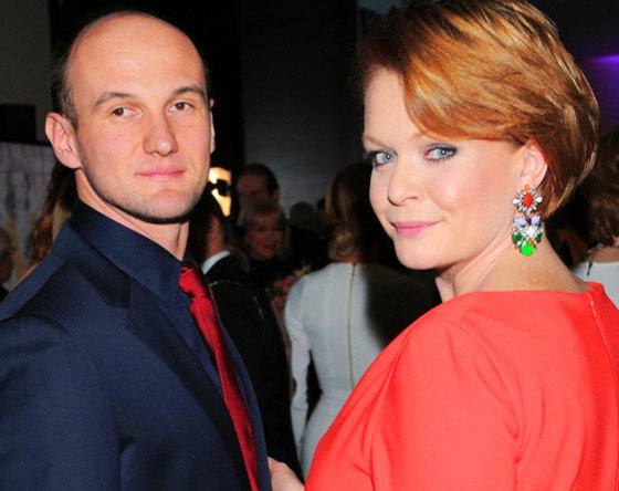 Daria Widawska, mąż Darii Widawskiej, Michał Jarosiński, Warszawa, 13.03.2014 rok