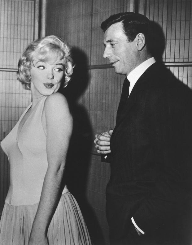On the set of Let's Make Love