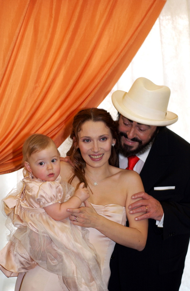 Luciano Pavarotti And Nicoletta Mantovani Wedding