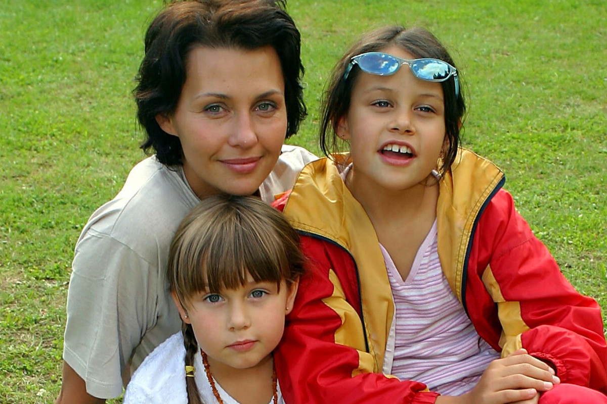 Anna Popek, córki Oliwia i Małgorzata