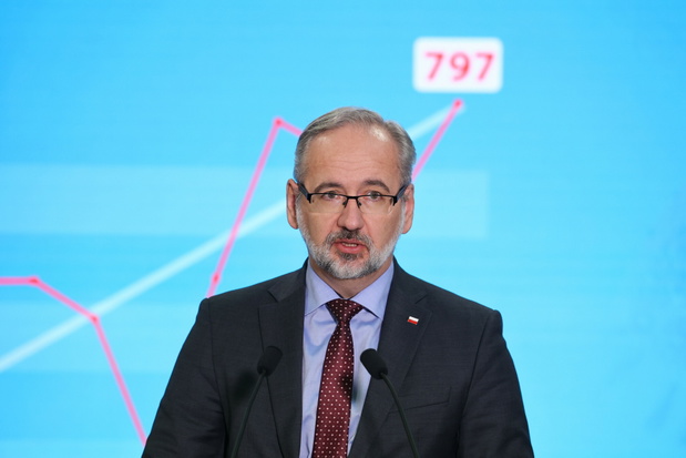 Konferencja  ministra zdrowia