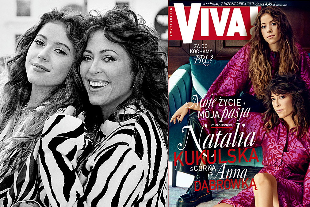 Natalia Kukulska, Anna Dąbrówka, Natalia Kukulska z córką, VIVA! 19/2021