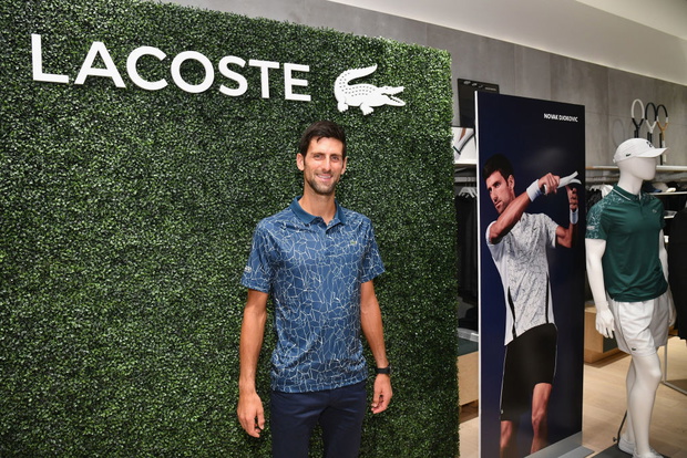 LACOSTE Celebrates Tennis Champion Novak Djokovic At Macy's