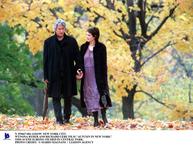 Winona Ryder And Richard Gere Film Autumn In New York