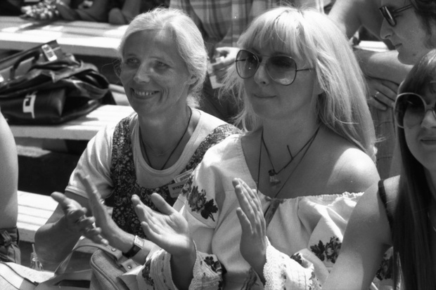 Agnieszka Osiecka i Maryla Rodowicz w Opolu