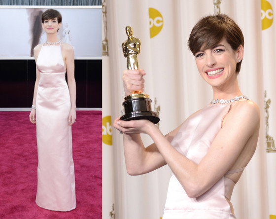 anne hathaway oscar dress mn