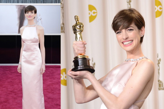 anne hathaway oscar dress mn