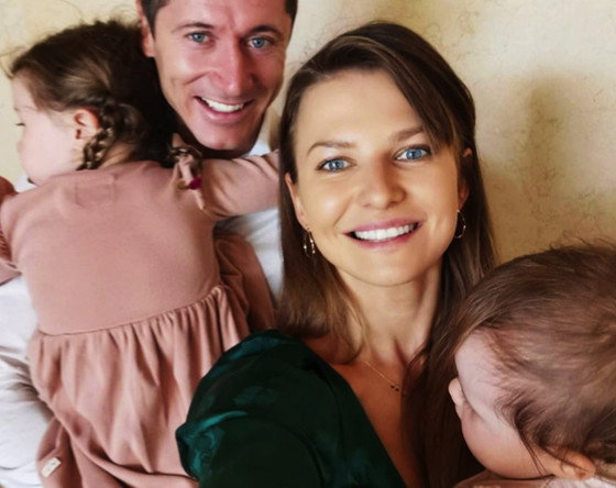 Anna Lewandowska, Robert Lewandowski, Laura Lewandowska, Klara Lewandowska