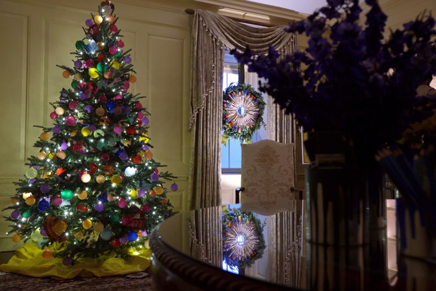 Jill Biden Unveils White House Holiday Decor